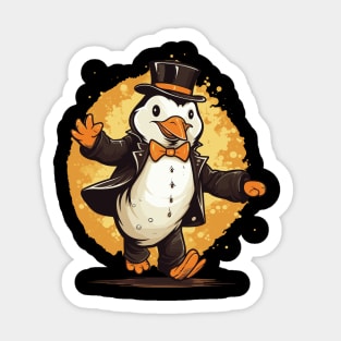 Tap dancing Penguin Sticker